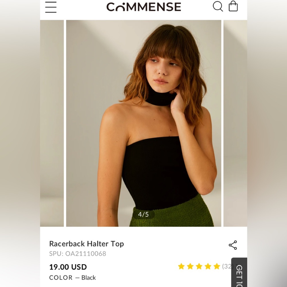 Commense Racerback Halter Top - Picture 4 of 9